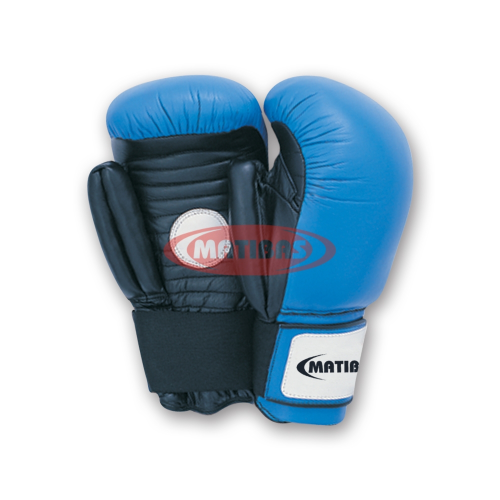 Train with boxing trainer gloves