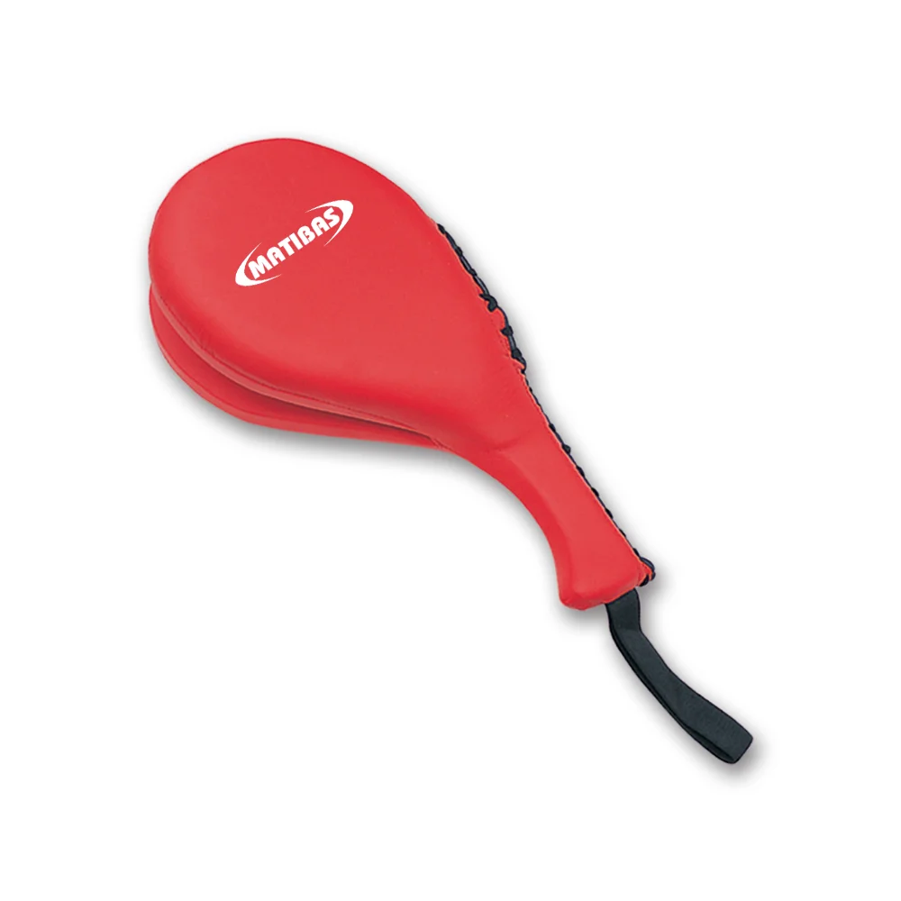 double taekwondo racket pad for precision kicking drills and technique development in martial arts training