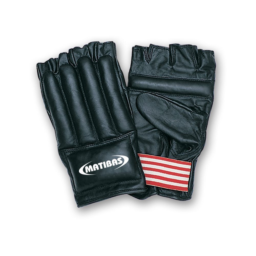 genuine cowhide leather karate mitts with wool filling for premium traditional pad work