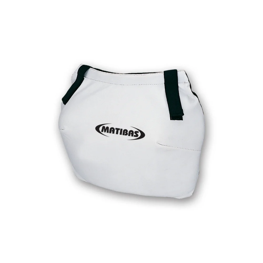 women's artificial leather chest guard with heavy padding and plastic cup insert for martial arts training