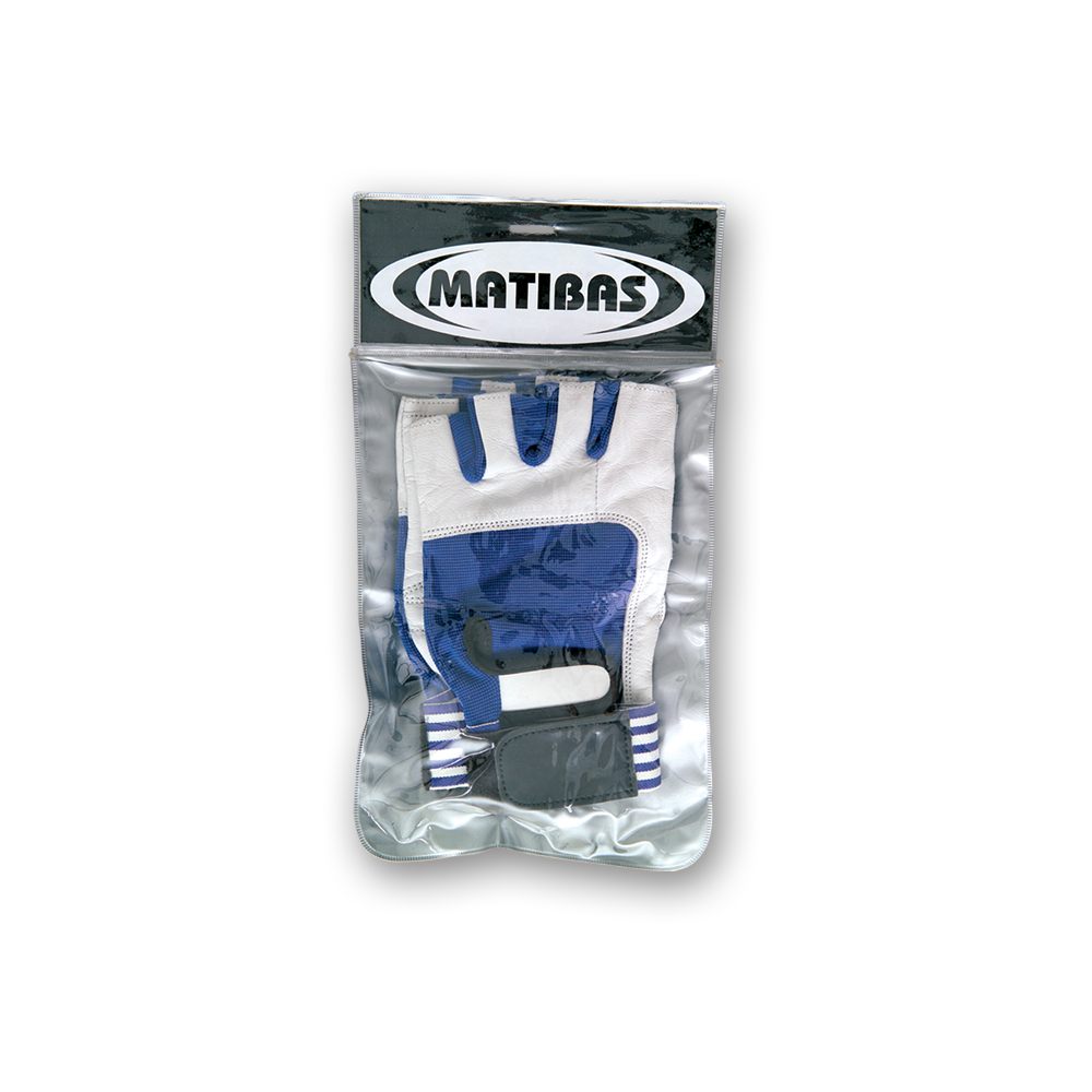 Poly packing designed for retail display of gym gloves.
