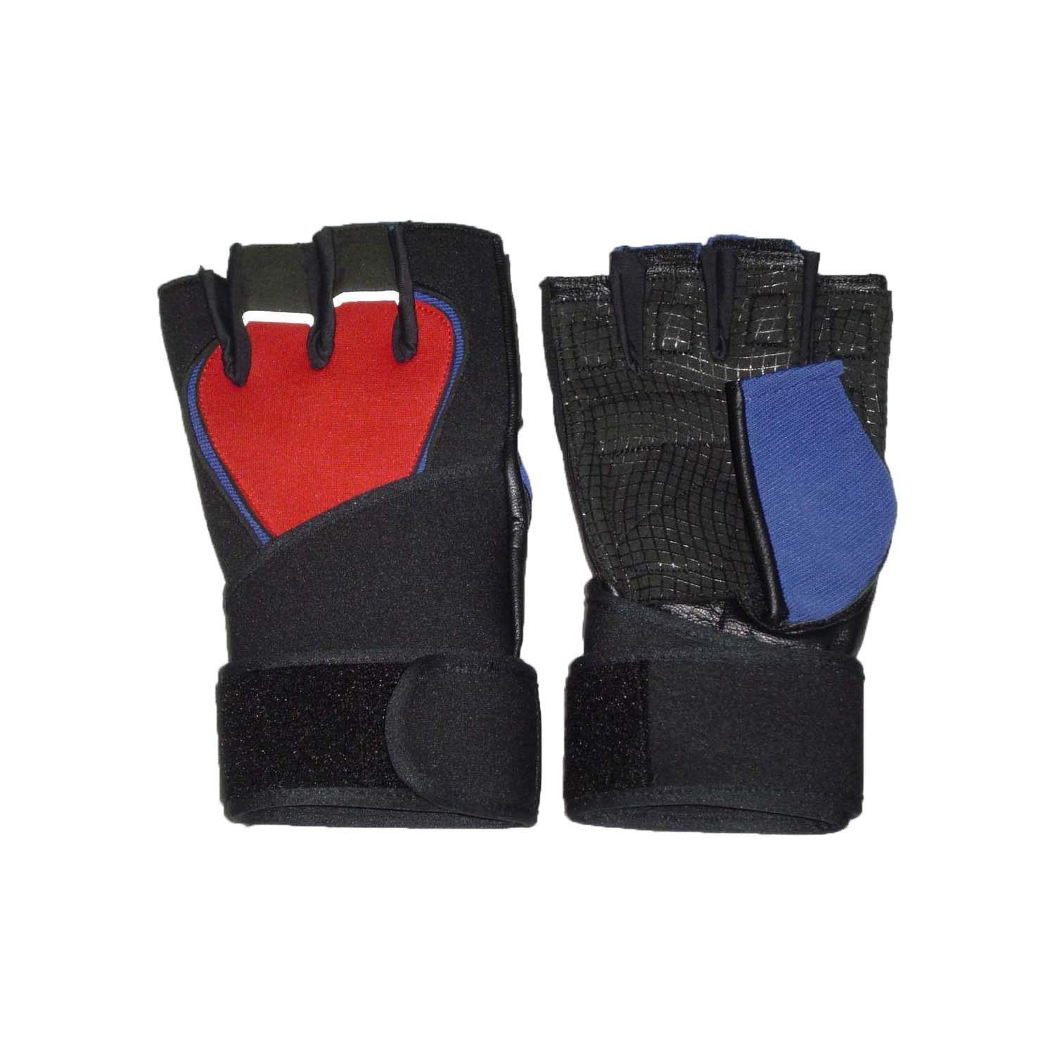 Padded tiger grip weightlifting gloves with a reinforced, sturdy build.